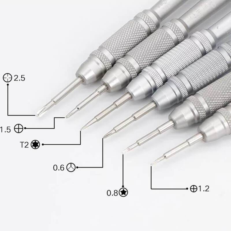 WYLIE 832 Magnetic Phone Repair Screwdriver Carbon Steel Precision Screwdriver Set for mobile phone Repair Tool - ORIWHIZ
