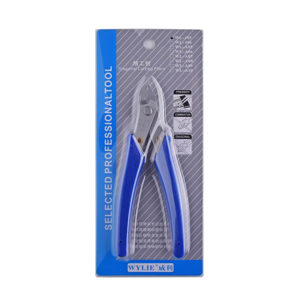 WYLIE Plier WL-A05 105 106 Oblique Side 5 inch 6 inch Industrial Grade Chrome Vanadium Steel Mini Electronic Cutting Pliers - ORIWHIZ