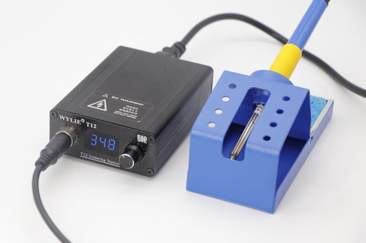 WYLIE T12 soldering iron digital display soldering station portable constant temperature soldering station automatic sleep high frequency repair electric soldering iron - ORIWHIZ