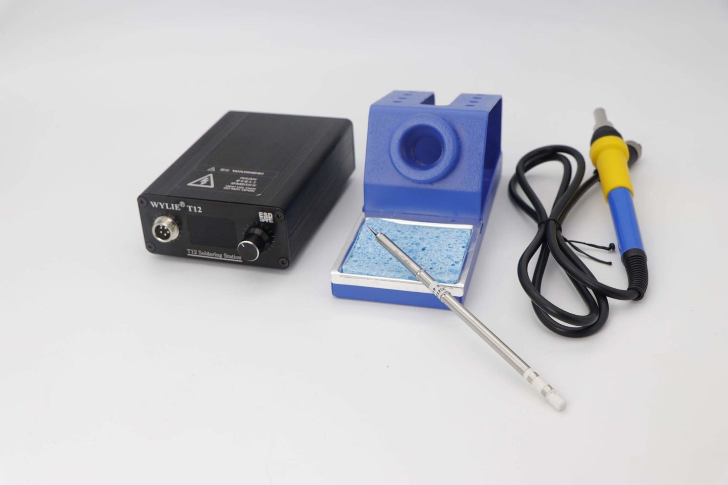 WYLIE T12 soldering iron digital display soldering station portable constant temperature soldering station automatic sleep high frequency repair electric soldering iron - ORIWHIZ