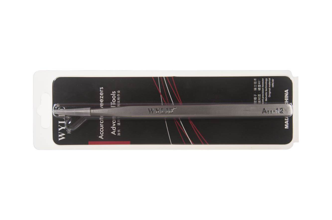 WYLIE Tweezers Aaa-14 Aaa-12 16 cm long Curved Straight Tip Stainless Steel Tweezer for mobile repair - ORIWHIZ