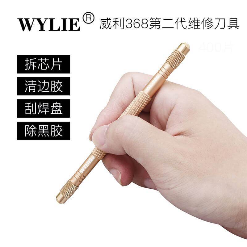 WYLIE WL-368 Glue Remov Tool with Cold Blade and Thin Blade Tech Processors knifes For iPhone CPU Mainboard IC Repair Tool Set - ORIWHIZ