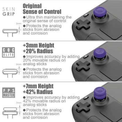 005 for Steam Deck Game Console Joystick Cap Set Anti - skid Combination Button Cap, Black, Green, Purple, Yellow - ORIWHIZSteam Deck AccessoriesSteam Deck Accessories Cover CaseToys & Hobbies