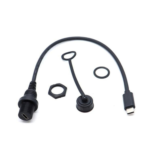 0.3m Male To Female Extension Cable Car Waterproof Wire, Type - C 2.0, Type - C 3.0, Type - C 3.1 - ORIWHIZCar Replacement PartsDIY CablesIn Car