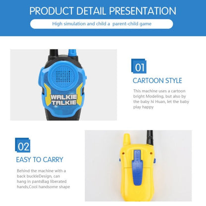 1 Pair Intelligent Wireless Call Walkie - Talkie Remote Dialogue Interactive Children Toys, 1 Pair Yellow, 1 Pair Green, 1 Pair Blue - ORIWHIZConsumer ElectronicsWalkie TalkieWalkie Talkie Children