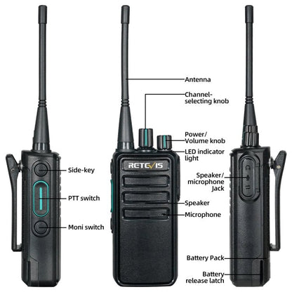 1 Pair RETEVIS RB29 FRS Free - license Two Way Radio Walkie Talkie, RB29 - ORIWHIZConsumer ElectronicsHandheld Walkie TalkieRETEVIS