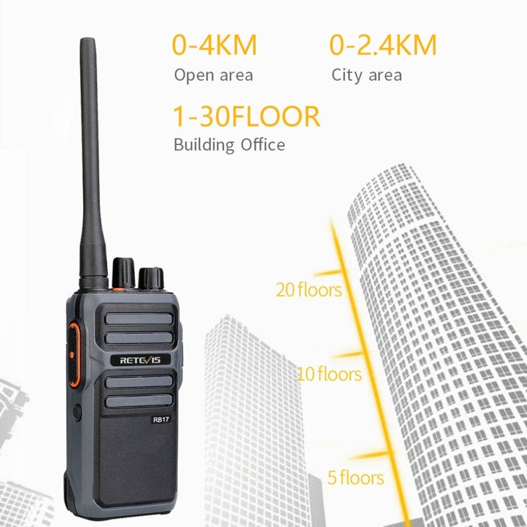 1 Pair RETEVIS RB617 PMR446 16CHS License - free Two Way Radio Handheld Walkie Talkie, EU Plug, RB617 - ORIWHIZConsumer ElectronicsHandheld Walkie TalkieRETEVIS