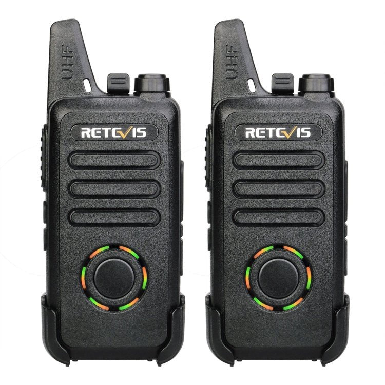 1 Pair RETEVIS RT22S US Frequency 22CHS FRS License - free Two Way Radio Handheld Walkie Talkie, US Plug, RT22S - ORIWHIZConsumer ElectronicsHandheld Walkie TalkieRETEVIS