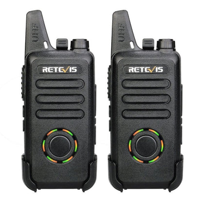 1 Pair RETEVIS RT22S US Frequency 22CHS FRS License - free Two Way Radio Handheld Walkie Talkie, US Plug, RT22S - ORIWHIZConsumer ElectronicsHandheld Walkie TalkieRETEVIS