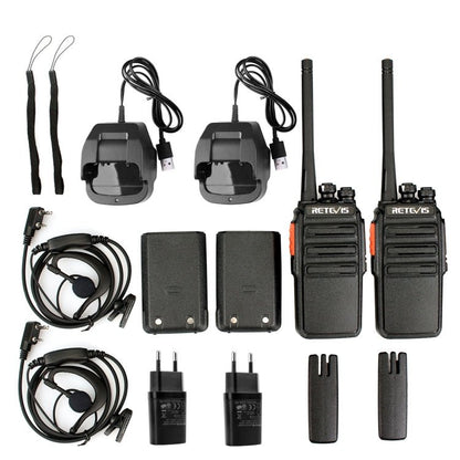1 Pair RETEVIS RT24 EU Frequency PMR 446/400 - 470MHz 16CHS Two Way Radio Handheld Walkie Talkie, EU Plug, RT24 - ORIWHIZConsumer ElectronicsHandheld Walkie TalkieRETEVIS