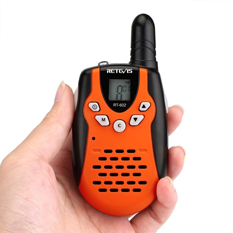 1 Pair RETEVIS RT602 0.5W EU Frequency 446.00625 - 446.09375MHz 8CHS Handheld Children Walkie Talkie, EU Plug, RT602 EU Plug - ORIWHIZConsumer ElectronicsRETEVISWalkie Talkie