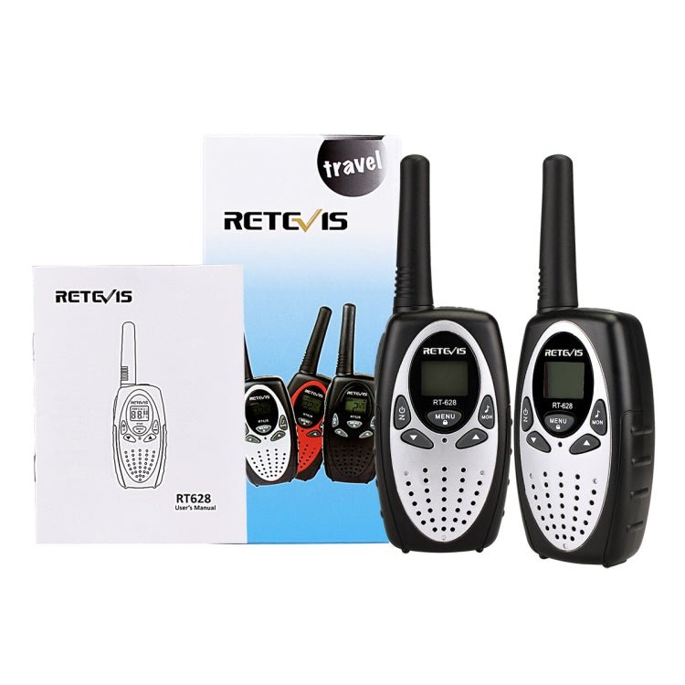 1 Pair RETEVIS RT628 0.5W US Frequency 462.550 - 467.7125MHz 22CHS Handheld Children Walkie Talkie, RT628(White), RT628(Red), RT628(Black) - ORIWHIZConsumer ElectronicsRETEVISWalkie Talkie