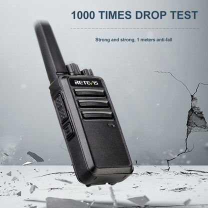 1 Pair RETEVIS RT68 2W 16CHS FRS Two Way Radio Handheld Walkie Talkie, US Plug, RT68 - ORIWHIZConsumer ElectronicsHandheld Walkie TalkieRETEVIS