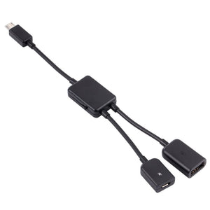 1 to 2 Micro USB OTG Adapter Cable - ORIWHIZ