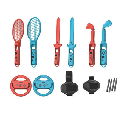 10 - in - 1 Motion Sports Bundle for Nintendo Switch 2/Switch Tennis Racket, Golf Club, Fencing, Racing Wheel & Multi - Game Accessories, 10 - in - 1 - ORIWHIZGame AccessoriesGamepadsNintendo Accessories