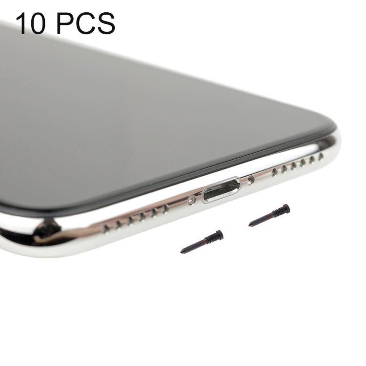 10 PCS Charging Port Screws for iPhone X, For iPhone X - ORIWHIZ