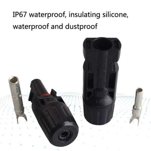 10 Sets MC4 Solar Photovoltaic Connector Waterproof Flame - Retardant Socket, MC4 - ORIWHIZCar Replacement PartsDIY CablesIn Car