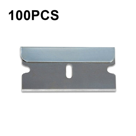 100 PCS A25 Car Film Mobile Phone Screen Auxiliary Tool Single Sided Stainless Steel Blade, 100 PCS - ORIWHIZ