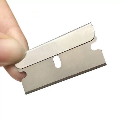 100 PCS A25 Car Film Mobile Phone Screen Auxiliary Tool Single Sided Stainless Steel Blade, 100 PCS - ORIWHIZ