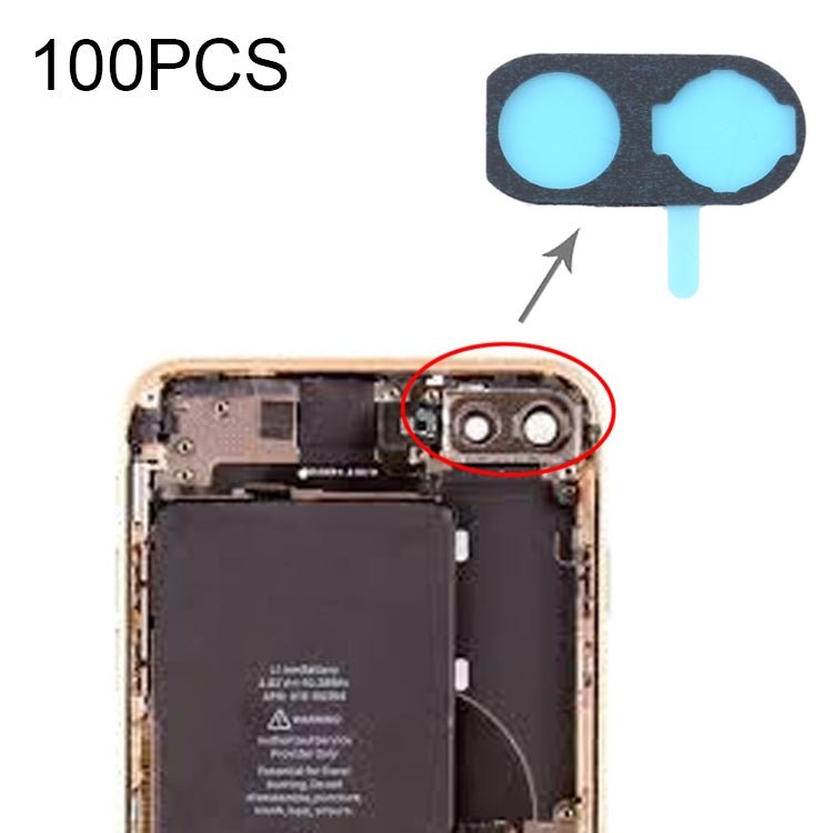 100 almohadillas de espuma antipolvo para cámara trasera de iPhone 8 Plus - ORIWHIZ