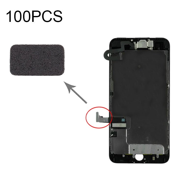 100 almohadillas de algodón para cable flexible de pantalla LCD para iPhone 7 Plus - ORIWHIZ