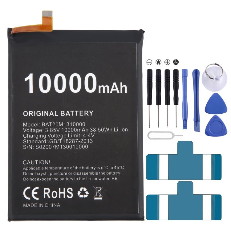 10000mAh BAT20M1310000 Battery Replacement For DOOGEE S88 / S88 Pro, For DOOGEE S88 / S88 Pro - ORIWHIZ