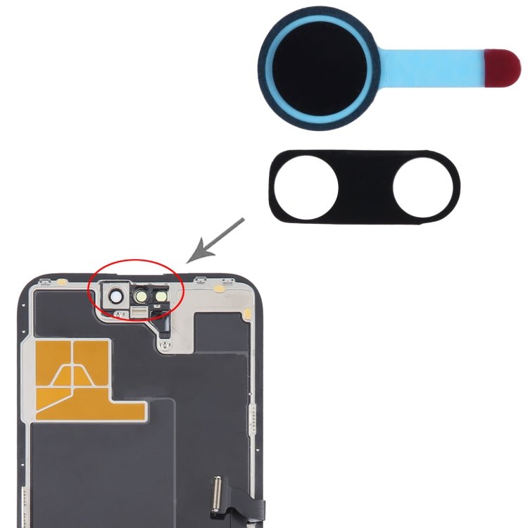 100/Set Front Camera LCD Shading Sealing Sticker for iPhone 14 Pro / 14 Pro Max, For iPhone 14 Pro / 14 Pro Max - ORIWHIZ