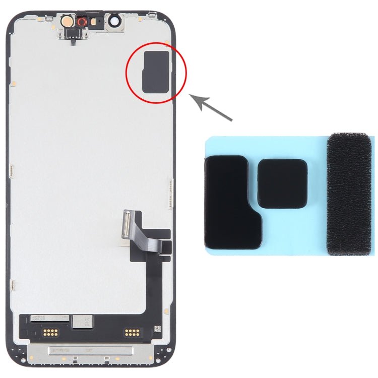 100/Set LCD Black Adhesive Sticker For iPhone 14 / 14 Plus - ORIWHIZ