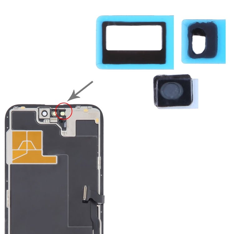 100/Set Sensor Back Adhesive Stickers For iPhone 14 Pro Max / 14 Pro - ORIWHIZ