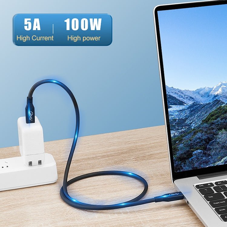 100W USB - C / Type - C 4.0 Male to USB - C / Type - C 4.0 Male Full - function Data Cable for Thunderbolt 3, 0.5m, 0.8m, 1m - ORIWHIZ