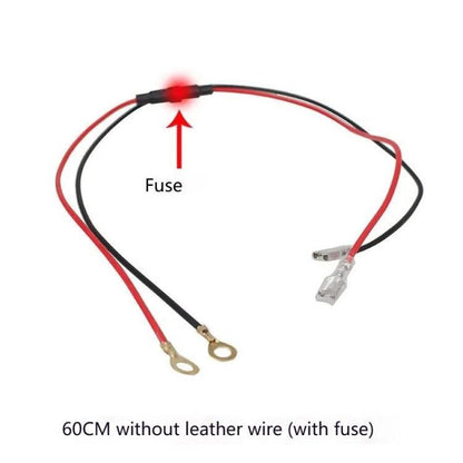 10A 60cm Plug - In Spring O - Type Terminal Power Cable Car Charger Modification Wiring Harness - ORIWHIZCar Replacement PartsDIY CablesIn Car