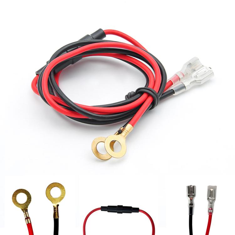 10A 60cm Plug - In Spring O - Type Terminal Power Cable Car Charger Modification Wiring Harness - ORIWHIZCar Replacement PartsDIY CablesIn Car