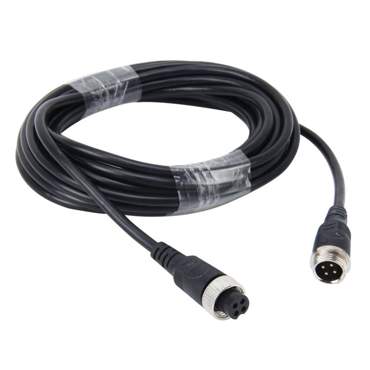 10m M12 4P Aviation Connector Video Audio Extend Cable for CCTV Camera DVR, 10m - ORIWHIZCar Replacement PartsDIY CablesIn Car