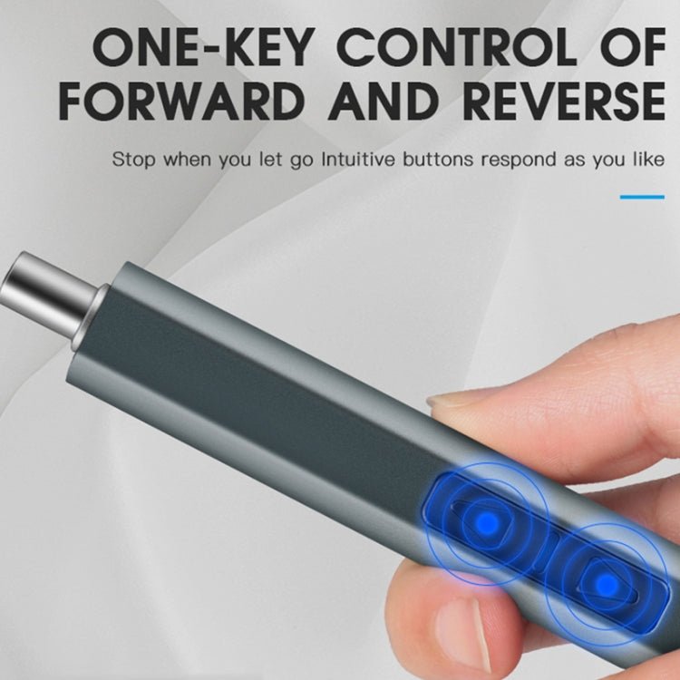 11 In 1 Rechargeable Mini Electric Screwdriver Set With 3LED Lighting, 11 In 1 Blue - ORIWHIZ