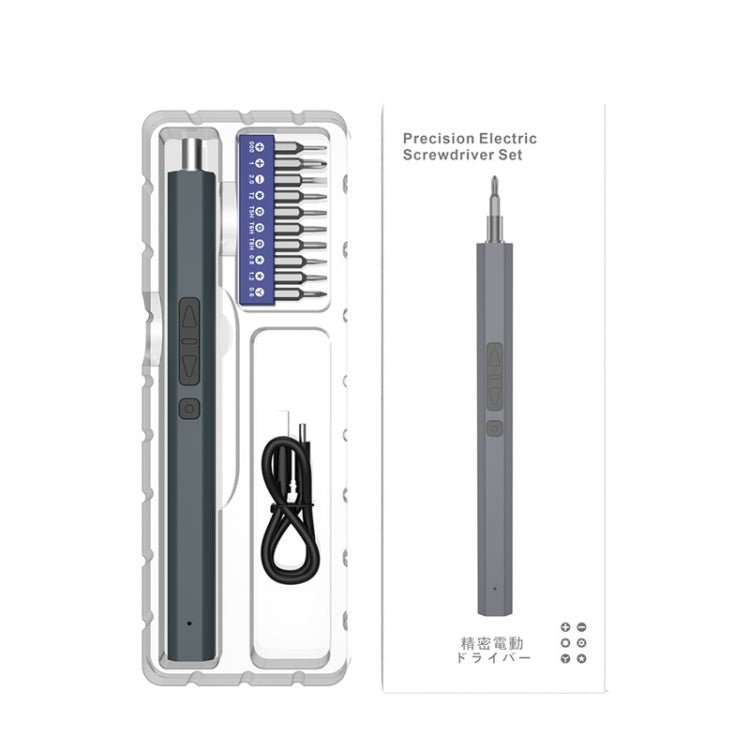 11 In 1 Rechargeable Mini Electric Screwdriver Set With 3LED Lighting, 11 In 1 Blue - ORIWHIZ
