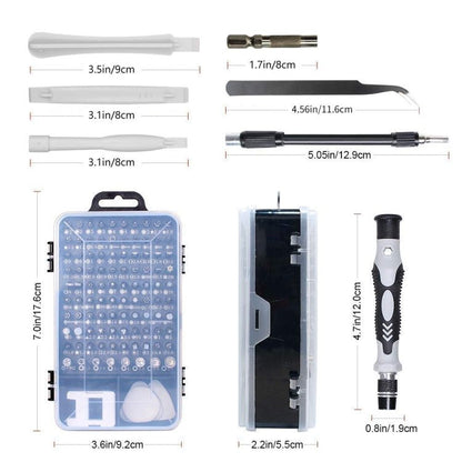 115 in 1 Precision Screw Driver Mobile Phone Computer Disassembly Maintenance Tool Set, 115 in 1 (Black), 115 in 1 (Red), 115 in 1 (Purple), 115 in 1 (Yellow), 115 in 1 (Blue) - ORIWHIZ