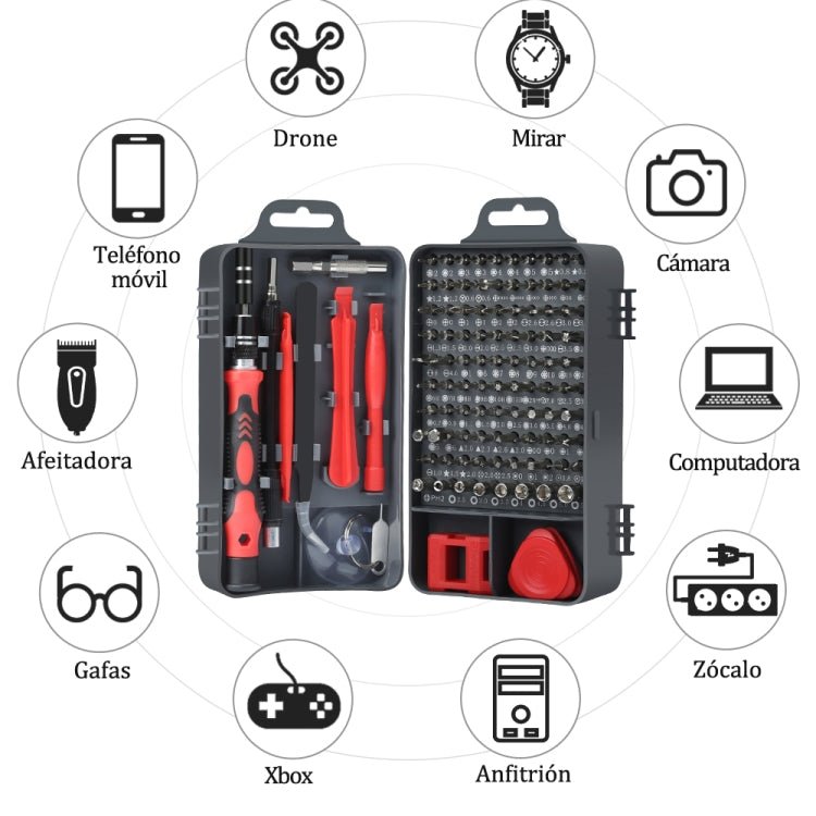 115 in 1 Precision Screw Driver Mobile Phone Computer Disassembly Maintenance Tool Set, 115 in 1 (Black), 115 in 1 (Red), 115 in 1 (Purple), 115 in 1 (Yellow), 115 in 1 (Blue) - ORIWHIZ
