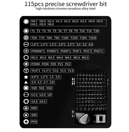 117 In 1 Screwdriver Set Watch Game Console Disassembly Tool, 117 In 1 - ORIWHIZ