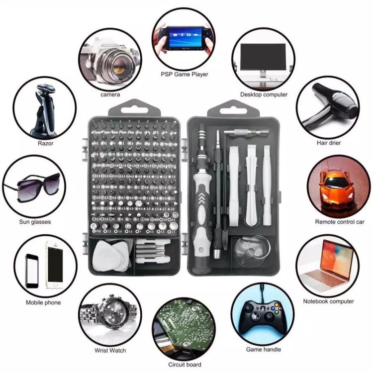 117 In 1 Screwdriver Set Watch Game Console Disassembly Tool, 117 In 1 - ORIWHIZ