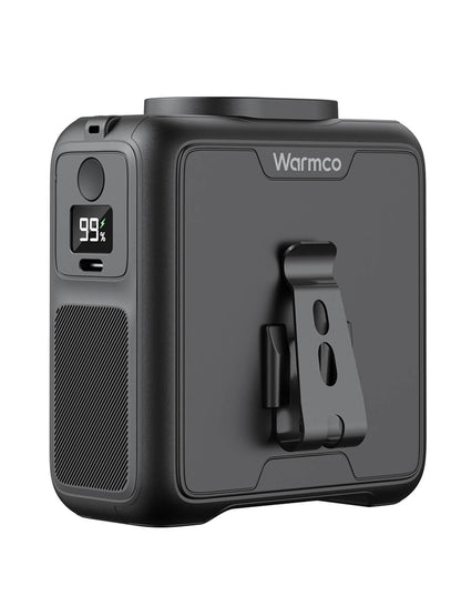 US Warehouse | Warmco 20000mAh Portable Waist Fan – Rechargeable Clip-On Personal Fan with 10 Speeds, 40H Runtime, 16000RPM Powerful Airflow, Hands-Free Belt & Neck Cooling Fan for Outdoor Work, Construction, Camping, Gardening, Travel & Jobsite Use