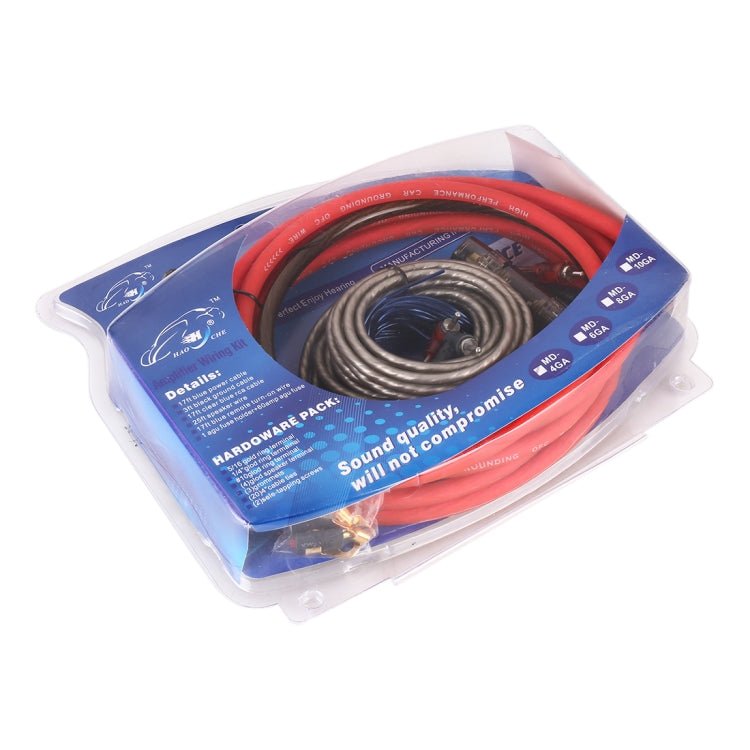 1200W 10GA Car Copper Clad Aluminum Power Subwoofer Amplifier Audio Wire Cable Kit with 60Amp Fuse Holder, YH - 4GA, YH - 6GA, YH - 8GA, YH - 10GA - ORIWHIZCar Replacement PartsDIY CablesIn Car