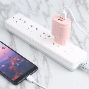 13 - 22 2.1A Dual USB Macarons Travel Charger,, EU Plug, US Plug - ORIWHIZ