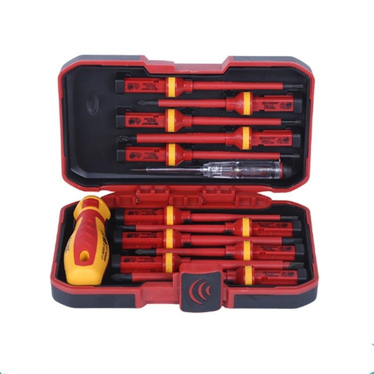 13 in 1 VDE Industrial Telecommunications High Pressure Resistant Screwdriver Set Apple Phone Repair Tool Screwdriver, 13 in 1 - ORIWHIZ