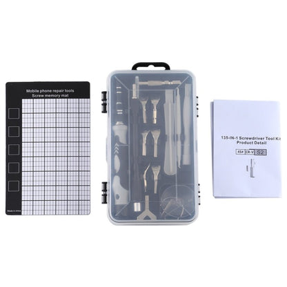 135 in 1 DIY Mobile Phone Disassembly Tool Clock Repair Multi - function Tool Screwdriver Set, 135 in 1 (Gray), 135 in 1 (Red), 135 in 1 (Purple) - ORIWHIZ