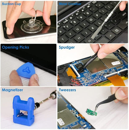 142 In 1 Precision Screwdriver Set Magnetic Screw Driver Bit Kit For PC Phone Repair Tool, 142 in 1 - ORIWHIZ