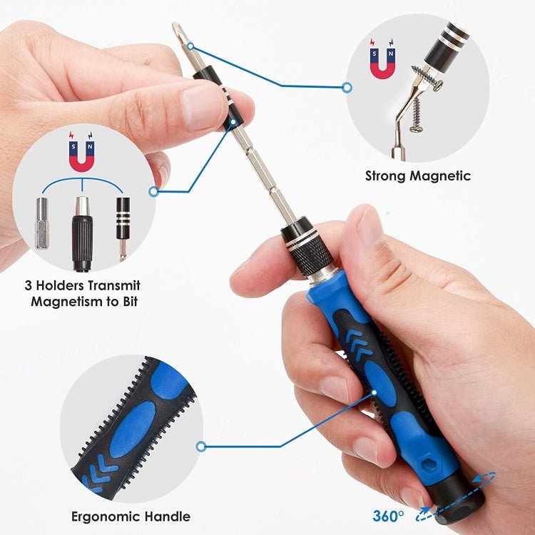 142 In 1 Precision Screwdriver Set Magnetic Screw Driver Bit Kit For PC Phone Repair Tool, 142 in 1 - ORIWHIZ
