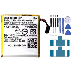 155mAh 361 - 00108 - 01 Battery Replacement For Garmin Vivoactive 3 / Vivoactive3 Music, For Garmin Vivoactive 3 / Vivoactive 3 Music - ORIWHIZ