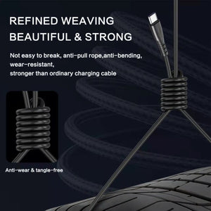 1.5m Spring Telescopic Mobile Phone Fast Charging Data Cable, USB to 8 Pin, USB to Type - C, USB to Micro USB - ORIWHIZ