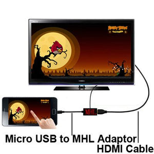 1.8m Multi Use Micro USB MHL to HDMI HDTV Adapter Cable, Support 1080P Full HD Output, S - WMCS - 1234B, S - WMCS - 1234G, S - WMCS - 1234M, S - WMCS - 1234RG, S - WMCS - 1234TT, S - WMCS - 1234W, S - WMCS - 1234Y - ORIWHIZ