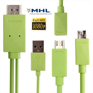 1.8m Multi Use Micro USB MHL to HDMI HDTV Adapter Cable, Support 1080P Full HD Output, S - WMCS - 1234B, S - WMCS - 1234G, S - WMCS - 1234M, S - WMCS - 1234RG, S - WMCS - 1234TT, S - WMCS - 1234W, S - WMCS - 1234Y - ORIWHIZ